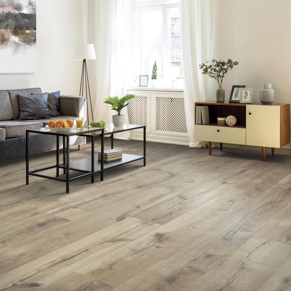 wood-luck laminate flooring in living room, 